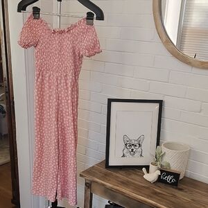 Floral Pant Romper, Girls 8